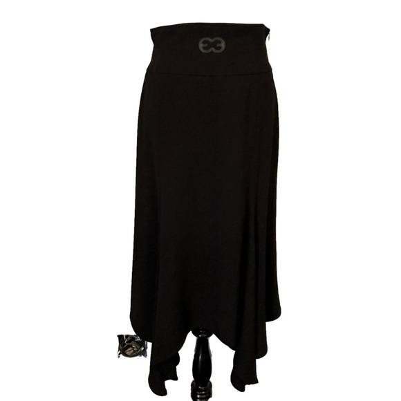Escada Dresses & Skirts - ESCADA black wool handkerchief hem Classic luxury skirt